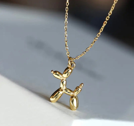 Balloon dog necklace