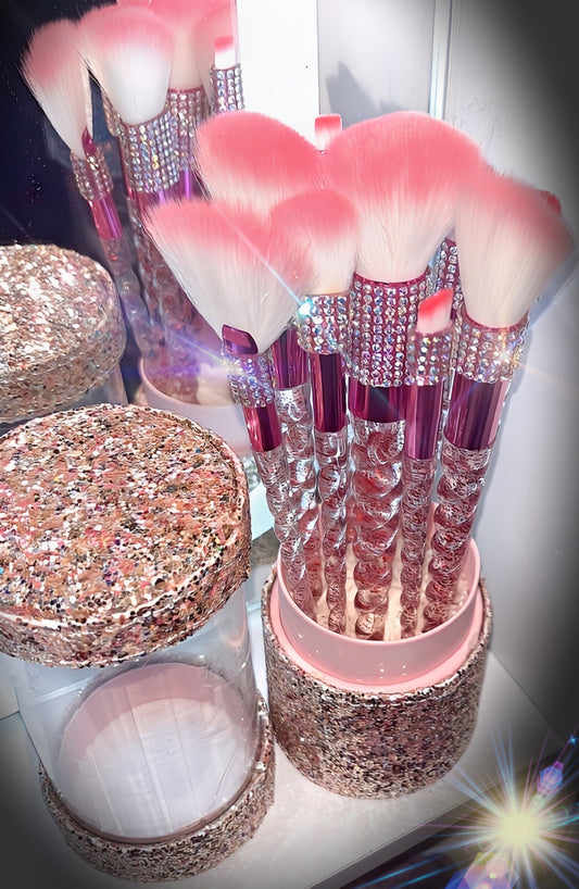 12 Piece Bling Brush Set in Case